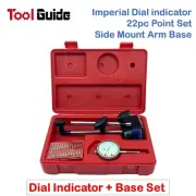 0-1" Dial Test Indicator Gauge 3D 3 Joints Magnetic 80kg Base Holder Stand Set