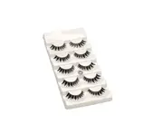 Women Natural Handmade Soft False Eye Lashes Extension 5 Pairs
