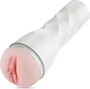 Hismith Male Masturbator with KlicLok System, 3 Speed+2 Modes Vibrating Male Stroker with Remote Controller, White Berry