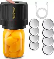 Mason Jar Vacuum Sealer, Electric Jar Sealer for Wide & Regular-Mouth Mason Jars