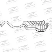 Redback Mufflers Bolt-On to suit Renault Laguna 3.0 V6 94> RM - M5955