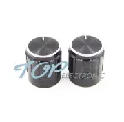 5PCS Useful Volume Control Rotary Knobs For 6mm Dia Knurled Shaft Potentiometer