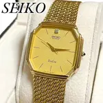 SEIKO 精工 手錶 DOLCE EXCLUSIVE 金 石英 方形 MERCARI 日本直送 二手