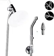 Shower Enema System with 100 Inch Hose, Water Control Valve, and Diverter, Douche Colonic Cleanse Kit for Most Shower Systems (1004C1)