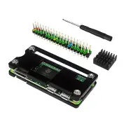 For Raspberry Pi Zero W Acrylic Shell Case Pin Heatsink Protective Case Kit