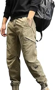[Generic] Boy Sock and Autumn Japanese Overalls Casual Pants Go with Simple High Street Fashion Personality Function Wind Multi Bag Pants Flat Front Pants
