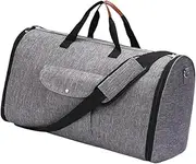 ａ aternee Duffle Bag Suit Bag Carry on Garment Bag for Men Adjustable and Detachable Shoulder Strap Lightweight Travel Bag Luggage Bag, Gray
