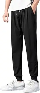 Mens Jogger Sport Pants Casual Gym Workout Sweatpants Summer Lightweight Athletic Hiking Pants with Pockets