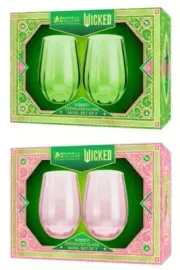 Maxwell & Williams Wicked Ribbed Stemless Wine Glass Gift Boxes