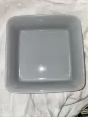 Mason Cash Kitchen Square Baker Stoneware 10.5" Square ribbed gray Pan bakeware