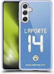 Head Case Designs Officially Licensed Manchester City Man City FC Aymeric Laporte 2021/22 Players Home Kit Group 1 Gel Case [Military Grade Protection] Compatible with Samsung Galaxy M54 5G