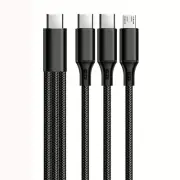 3 in USB TypeC Cable Fast Charging and Data Transfer 2x TypeC+Micro USB