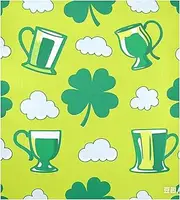 St. Patrick’s Day Clover Green Beer Dishwasher Door Magnet Reusable Retro Fridge Magnets Dishwasher Front Panel Holiday Decor 23x26in