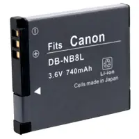 在飛比找蝦皮商城優惠-Kamera 鋰電池 for Canon NB-8L (DB