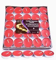AIMALL Bulk Tealight Candles, 10-1000x Set, Long-Lasting Paraffin Wax with Cotton Wick for Weddings, Parties, Ambience Lighting