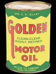 Wilcox Golden Motor Oil of Tulsa, OK NEW METAL SIGN: 12 x 16" and Free Shipping