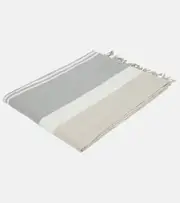 [Brunello Cucinelli] Brunello Cucinelli Striped linen beach towel One Size beige