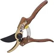 Baxnore Pruning Shears, SK5 Carbon Steel Garden Shears with HRC60 Hardness, 21.5 cm Compact Branch Scissors, Includes Safety Lock Storage Box