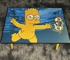 BART Simpson Nirvana Acrylic Coffee Table