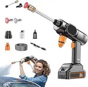 High Pressure Washer,Wash Machine - 21V Handheld Cordless Portable Pressure Washer with Nozzle for Home Patio Automotive Driveway Cleaning