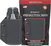 Clip & Carry Kydex Multitool Sheath for LEATHERMAN Surge - Made in USA (Multi-Tool not Included) EDC Multi Tool Sheath Holder Holster Cover (Black)
