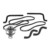 Gates Thermostat Radiator Heater Hose Drive Belt Kit for Nissan Patrol Y60 TB42S