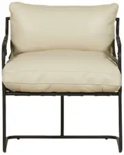 Classic Home Toluca Cream Leather Accent Chair