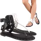 New Thong Open Toe T-Strap Stud Trim Cuff Ankle Women Flat Gladiator Sandal Shoe