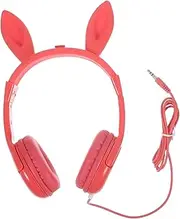 TEHAUX Wired Over Ear Headphones Boys and Girls Cat Ears Led-lit Gaming Headset Comfortable for Long Hours Random