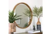 TINA 80cm Dark Solid Wood Mirror by One Six Eight London