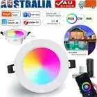 10W 15W Smart LED Downlight WiFi Tuya /Zigbee RGB Dimmable For Google Home Alexa