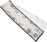 YARNOW Piano Keyboard Dust Cover: 125x17.5cm Anti-dust Cloth for Digital Electric and Grand Pianos Washable - Keyboard Protector Flower Pattern Vintage American Style