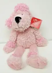 COLLECTIBLE Russ Berrie 14" Stuffed Pink Poodle Dog Plush Beanie #39680