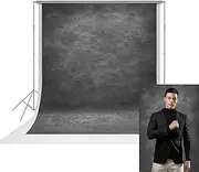 UrcTepics 8x12ft Professional Dark Gray Portrait Backdrop Abstract Textured Backdrops for Photography Vintage Headshot Background