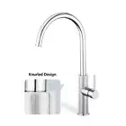 ACA Brass Kitchen Sink Laundry Mixer Tap Swivel Spout Faucet WELS Chrome Knurled