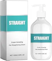 Protein Correcting Hair Straightening Cream, Silk & Gloss Protein Correcting Hair Straightening Cream 2025 New, for All Hair Types, Travel Essentials