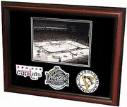 NHL 2011 Winter Classic 8x10 Photo and Patch Set Framed