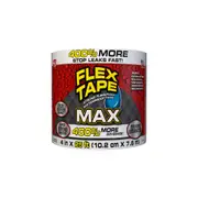 FLEX TAPE White Max 10.2cm x 7.6m - Available In Black, White & Clear In 3 Sizes - Strong Rubberised Waterproof Tape!