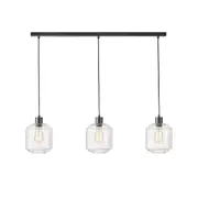Micro 2 Light Decorative Clear Glass Pendant