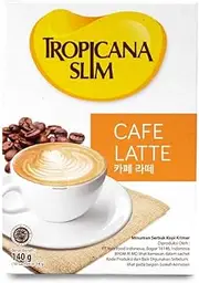 Tropicana Slim Cafe Latte 10-ct, 140gr (4 box)