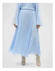 [Seed Heritage] Chiffon Skirt in Ice Blue