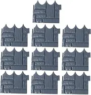 iplusmile 10pcs Plant Border Garden Fence Tall Edging Border Garden Raised Bed Garden Mesh Edger Lawn Edgings Decorative Fence Trellis Fairy Garden Decorative Garden Fence Fences Light
