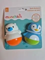 New Munchkin Bath Bobbers Penguin Bear Baby Toddler Bath Toy 6+ Months