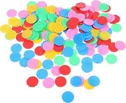 Homoyoyo 200pcs Counting Discs Vibrant Plastic Classroom Math Toys for Boys and Girls Reward Tokens for Learning Round Counters Addition Subtraction Games