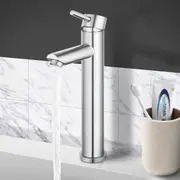 ACA Bathroom Vanity Basin Mixer Tap Swivel Spout Faucet Stainless Steel Brushed