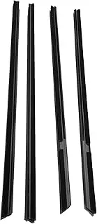 Seal Strip Fit for Honda Insight 2010 2011 2012 2013 2014 4PCS Outside Window Moulding Weatherstrip Edge Trim