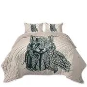 Deep Wolf Coverlet