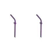 12pc Melii Luxe Reusable Coloured Silicone Drinking Straws Washable Assorted