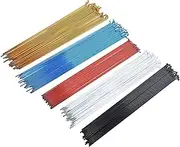 Bicycle Parts Replace Spokes, 10pcs Bicycle Spokes 2.0G 2.6G Bicycle Wheels Wire Spokes Mountain Bike Color Stainless Steel Spokes(186mm Note Color)
