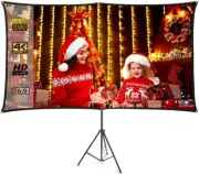 Multifunction Projector Screen with Stand and Wall Stand, OWLENZ 100 inch...